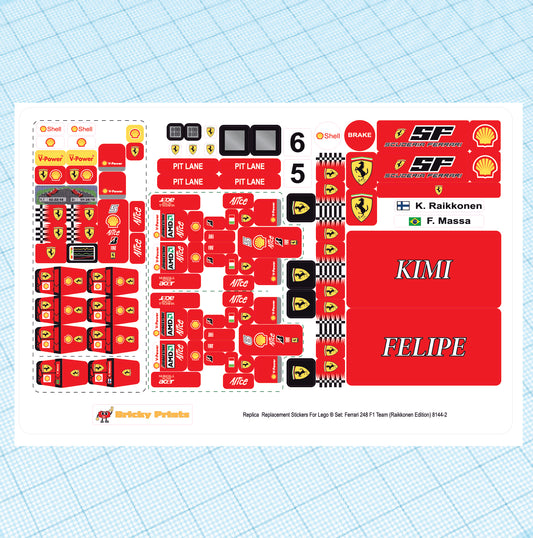 Replica Replacement sticker set: Racers F248 8144-2