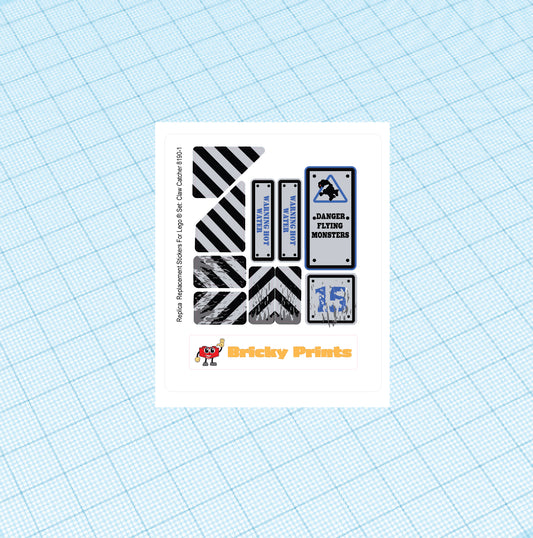 Replica Replacement sticker Set: Power Miners Claw Catcher 8190