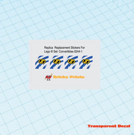Replica Replacement sticker Set: Technic Model Convertibles 8244