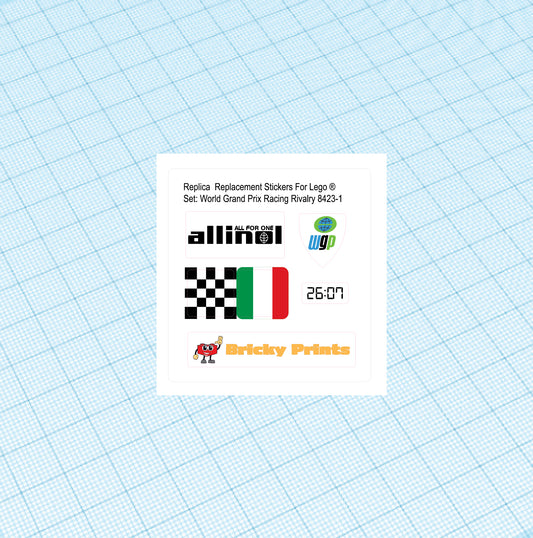 Replica Replacement sticker set: World Grand Prix Racing Rivalry 8423