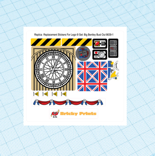 Replica Replacement sticker set: Big Bentley Bust Out 8639