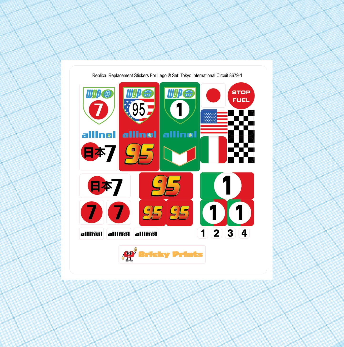 Replica Replacement sticker set: Tokyo International Circuit 8679
