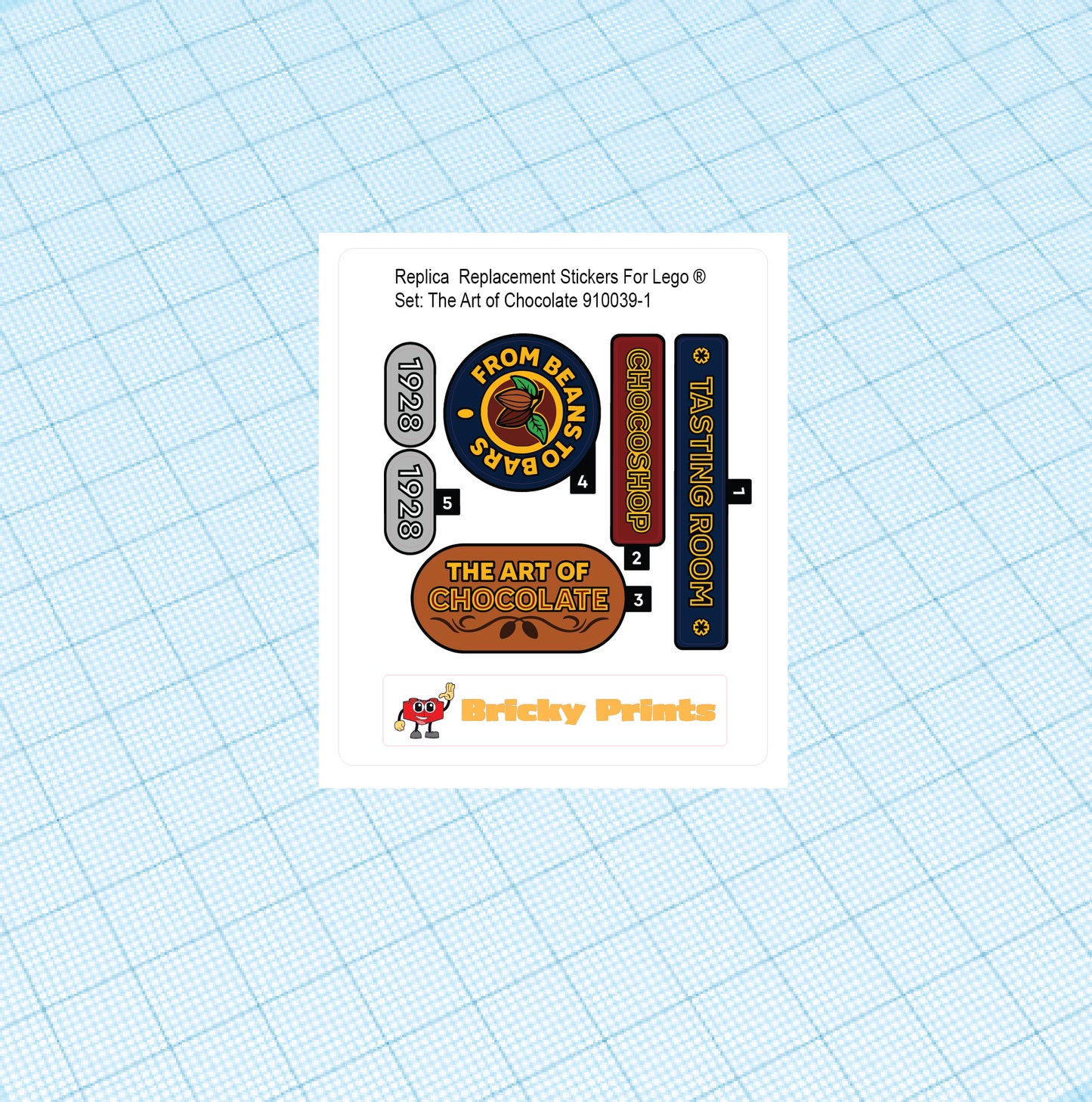 Replica Replacement sticker Set: The Art of Chocolate 910039