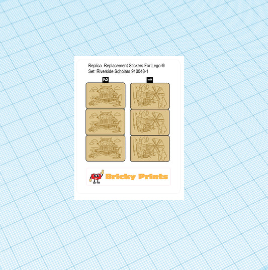 Replica Replacement sticker Set: Riverside Scholars 910048