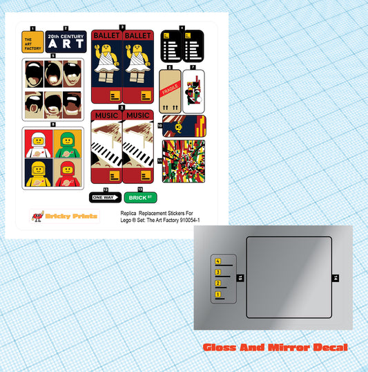 Replica Replacement sticker Set: The Art Factory 910054
