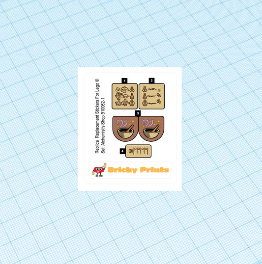 Replica Replacement sticker Set: Alchemist's Shop 910062