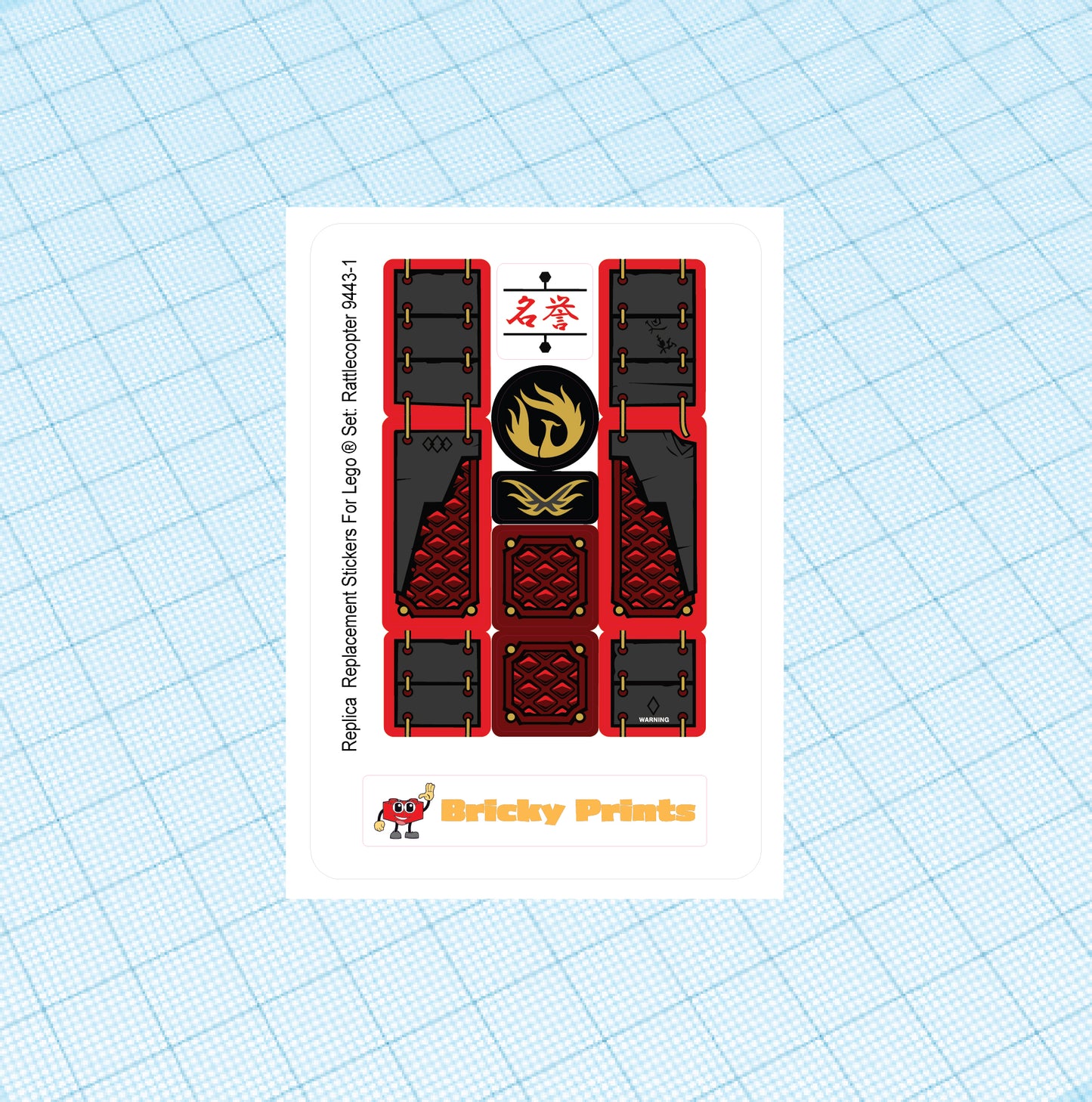 Replica Replacement sticker set: Samurai Mech 9448