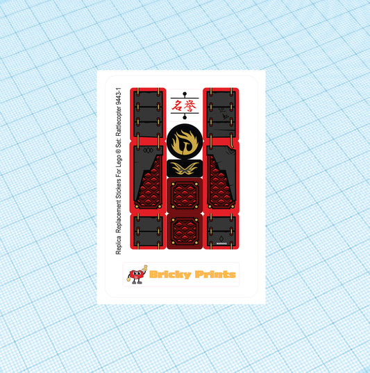Replica Replacement sticker set: Samurai Mech 9448