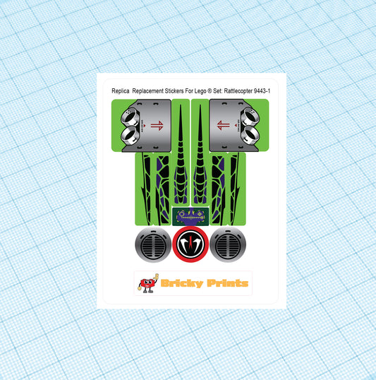 Replica Replacement sticker set: Rattlecopter 9443