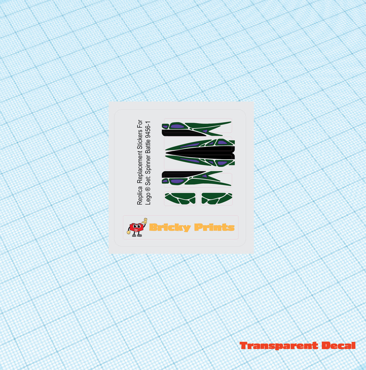Replica Replacement sticker set: Spinner Battle 9456