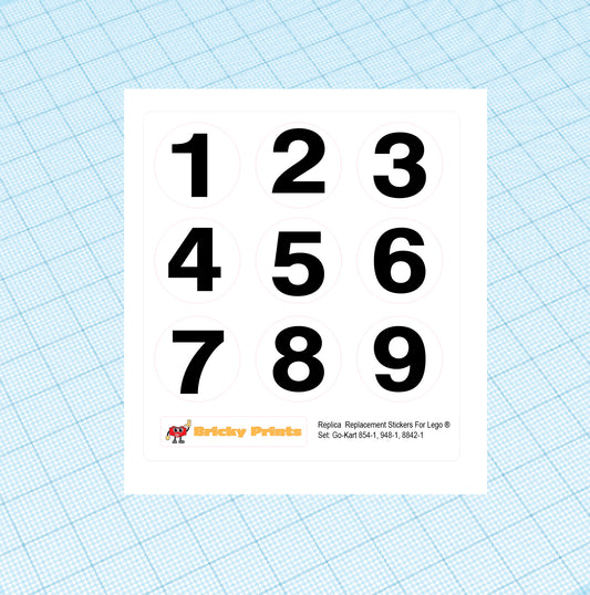 Replica Replacement sticker Set:  Technic Model Go-Kart 948