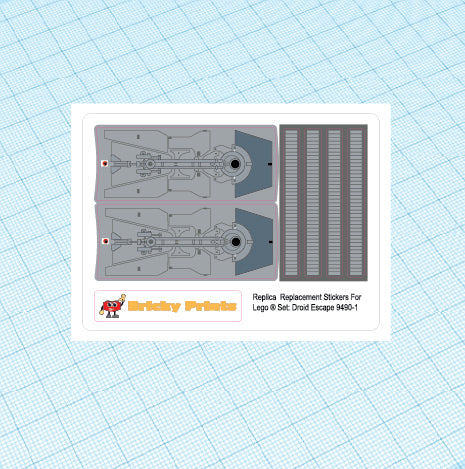 Replica Replacement sticker Set: Droid Escape 9490