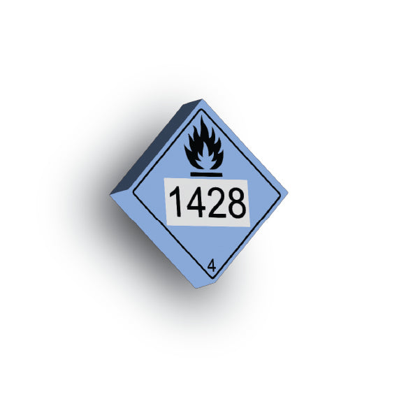 GHS 2x2 Tile: Water Reactive Hazard Class 4 1428