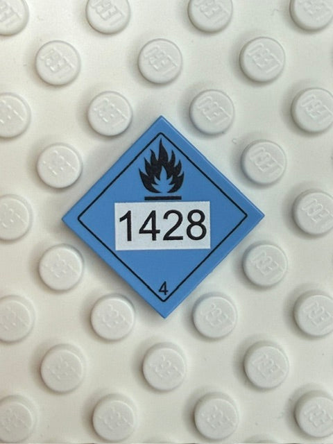 GHS 2x2 Tile: Water Reactive Hazard Class 4 1428