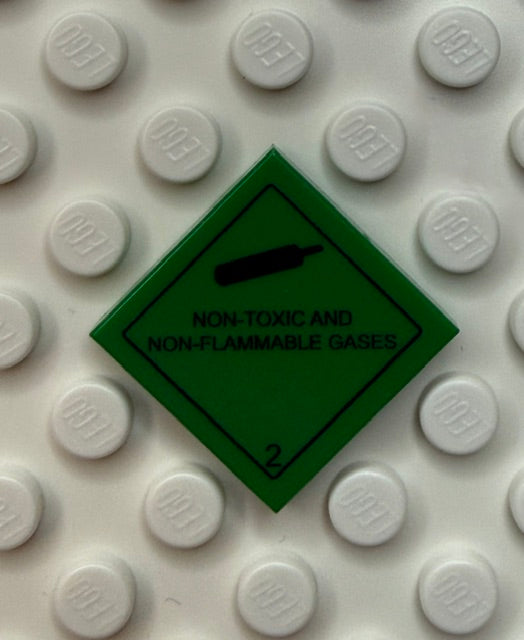 GHS 2x2 Tile: Gas Non Toxic Non Flammable Gases 2