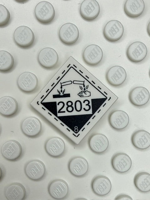 GHS 2x2 Tile: Corrosive 2803