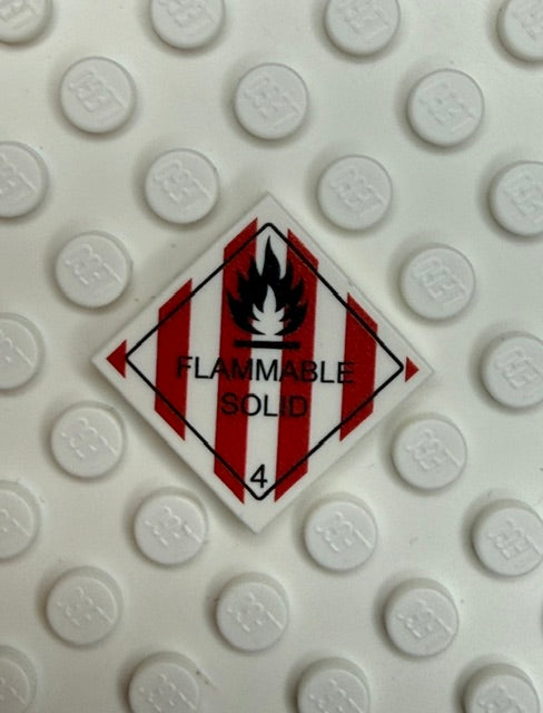 GHS 2x2 Tile: Flammable Solid