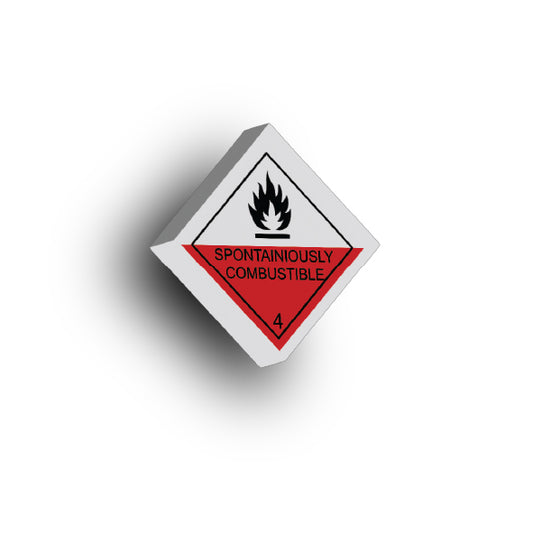 GHS 2x2 Tile: Flammable Spontainiously Combustible