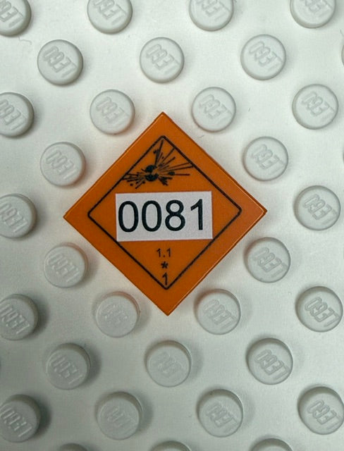 GHS 2x2 Tile: Explosives 0081