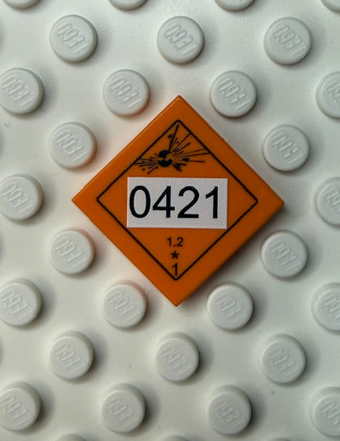 GHS 2x2 Tile: Explosives 0421