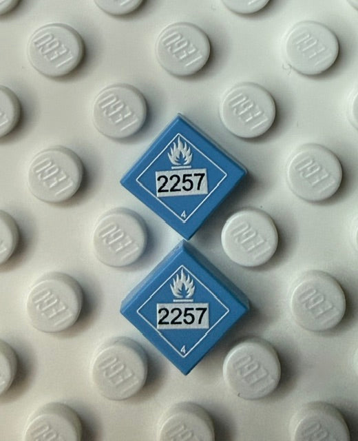 GHS 1x1 Tile: Water Reactive Hazard 2257 4