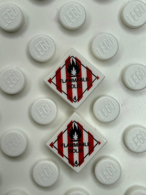 GHS 1x1 Tile: Flammable Solid