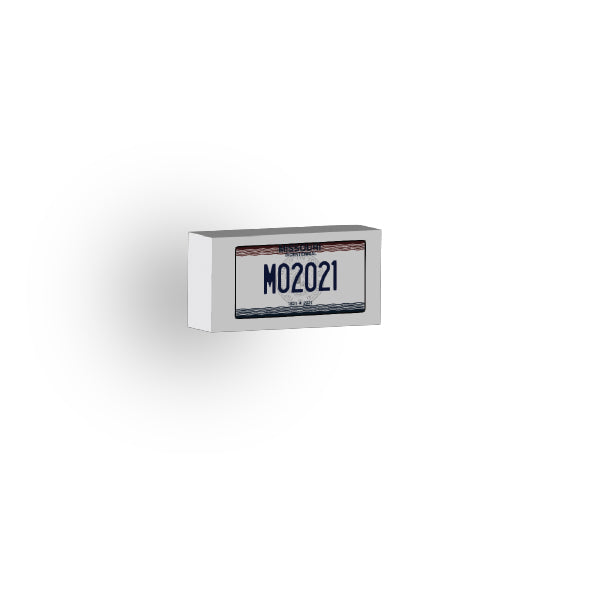 MO: US Based License Plate 1x2 Tile