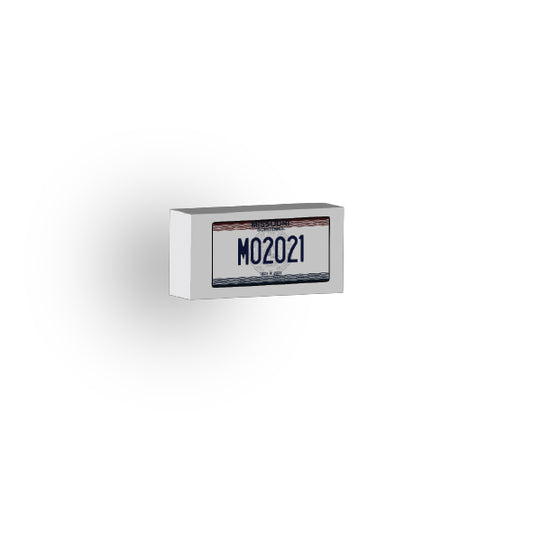 MO: US Based License Plate 1x2 Tile
