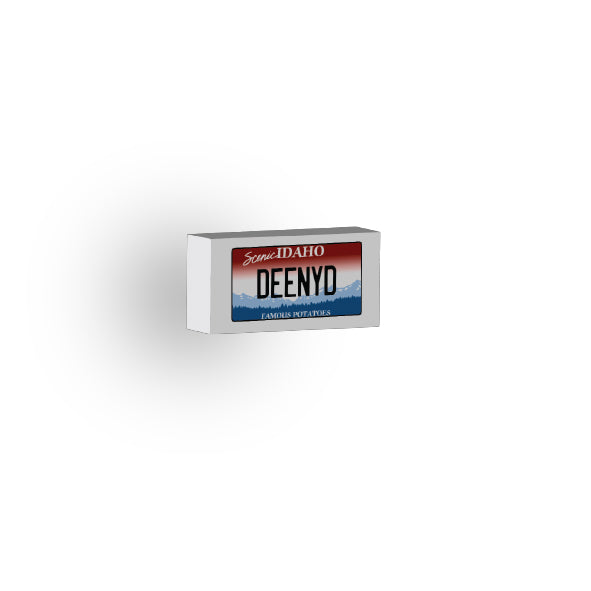 ID: US Based License Plate 1x2 Tile