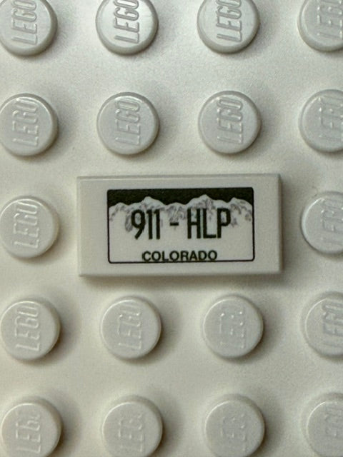 CO: US Based License Plate 1x2 Tile