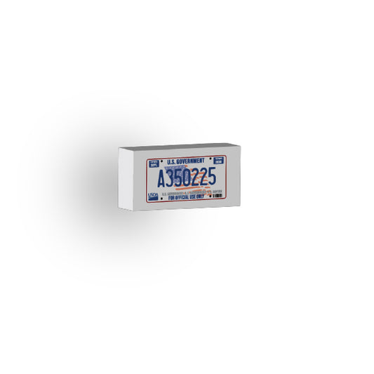 Government V1: US Based License Plate 1x2 Tile