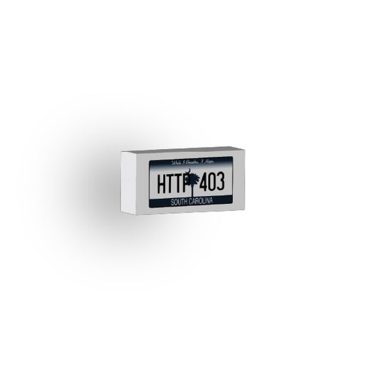 SC: US Based License Plate 1x2 Tile