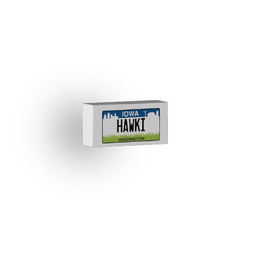 IA: US Based License Plate 1x2 Tile