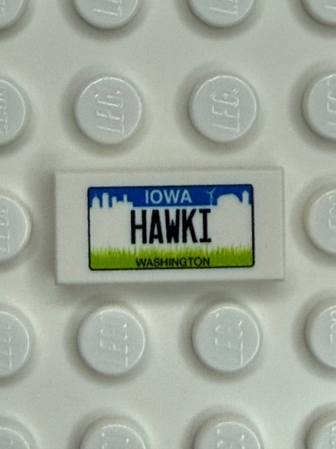 IA: US Based License Plate 1x2 Tile