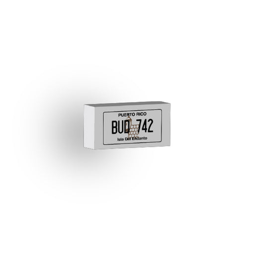 Puerto Rico: US Based License Plate 1x2 Tile