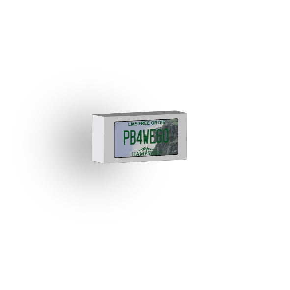 NH: US Based License Plate 1x2 Tile