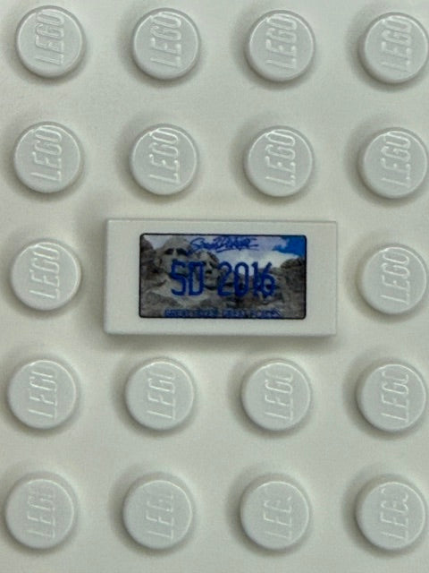 SD: US Based License Plate 1x2 Tile
