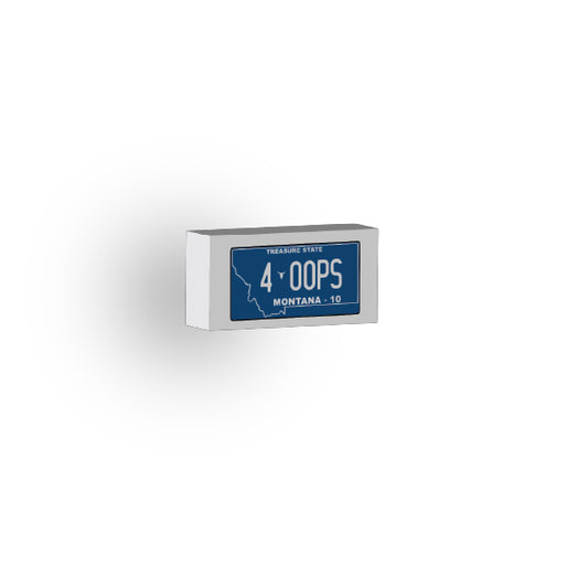 MT: US Based License Plate 1x2 Tile