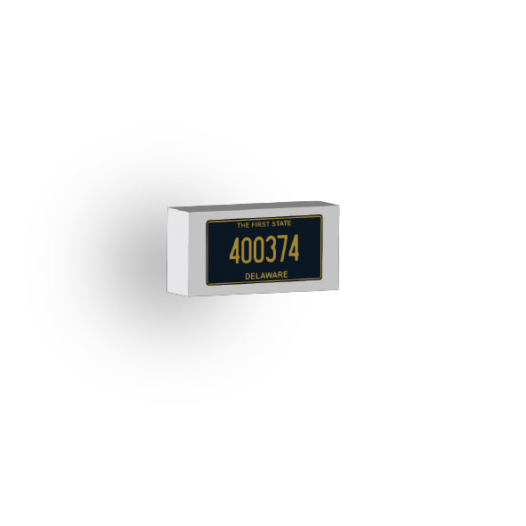 DE: US Based License Plate 1x2 Tile