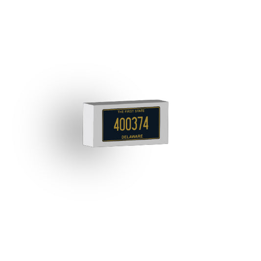 DE: US Based License Plate 1x2 Tile