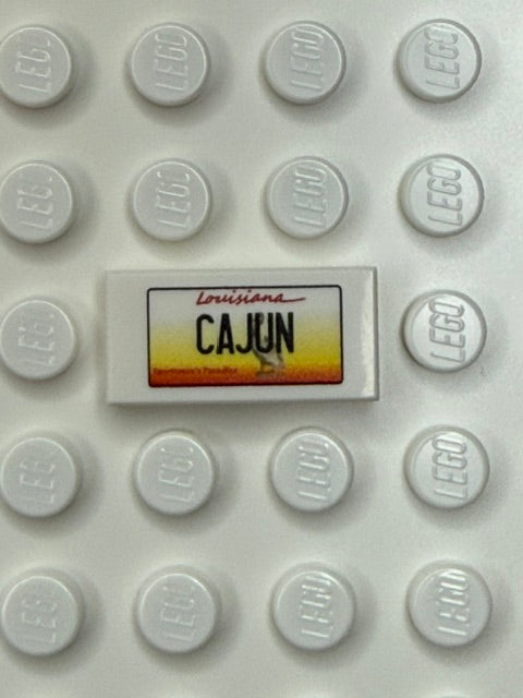 LA: US Based License Plate 1x2 Tile
