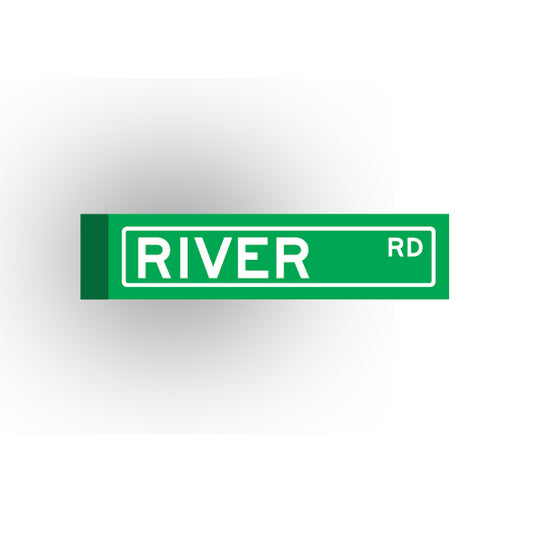 Street Sign 1x4 Tile: River Street