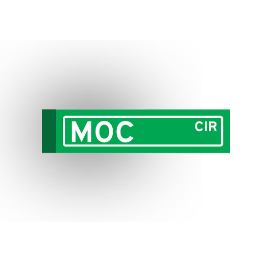 Street Sign 1x4 Tile: MOC Circle