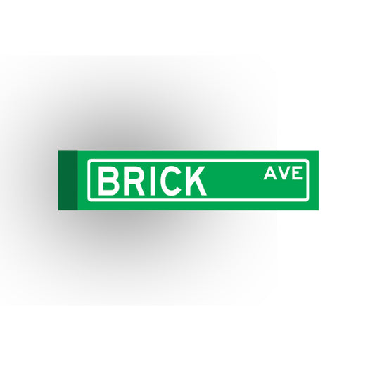 Street Sign 1x4 Tile: Brick Avenue