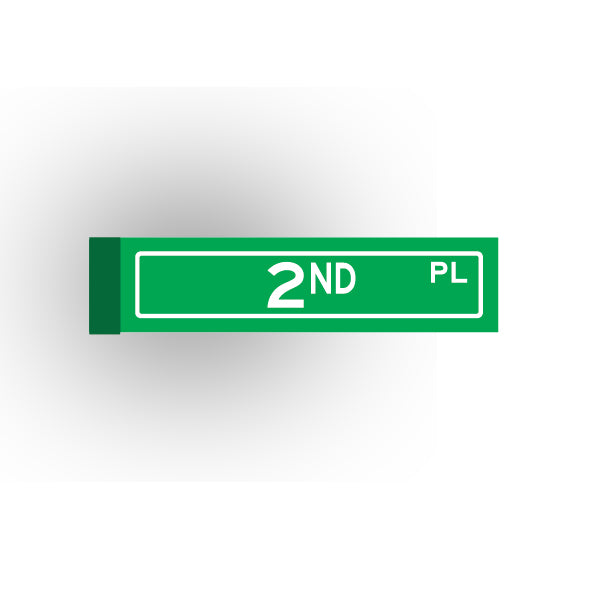 Street Sign 1x4 Tile: 2nd Place