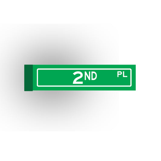 Street Sign 1x4 Tile: 2nd Place