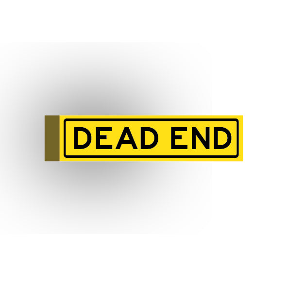 Street Sign 1x4 Tile: Dead End