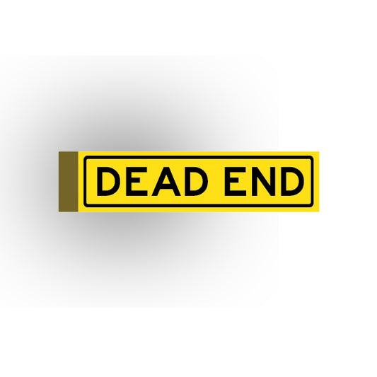 Street Sign 1x4 Tile: Dead End