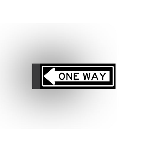 Street Sign 1x4 Tile: One Way