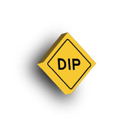 Warning Sign 2x2 Tile: DIP Sign